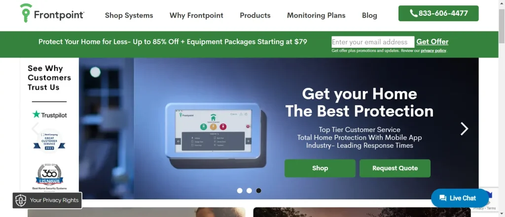 Systèmes de sécurité domestique DIY-Frontpoint