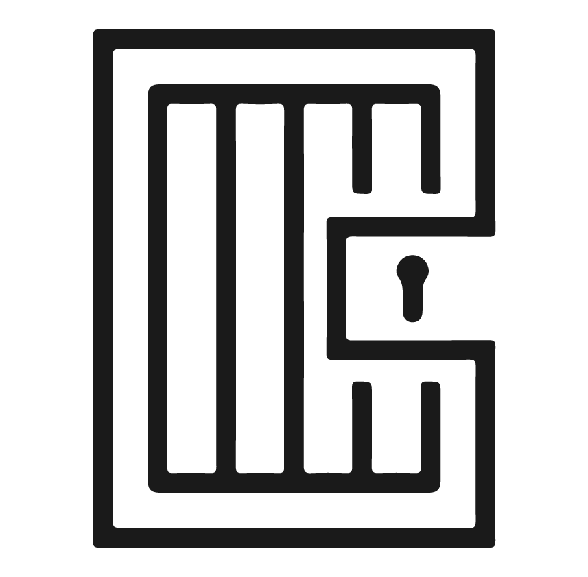 Icône d'une porte de cellule de prison avec des barreaux.