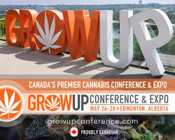 Affiche pour la Grow Up Conference & Expo à Edmonton, Alberta.