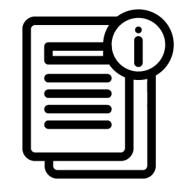 Icône d'information permanente sirix.