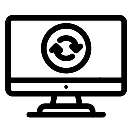 opérateur en continu icône sirix