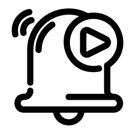 l'alarme vidéo arrive icône sirix.