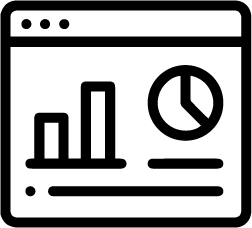 Icône du tableau de bord de la sécurité du commerce de détail pour le contrôle et la gestion des données de sécurité.