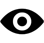 Icône de l'œil pour la surveillance visuelle.