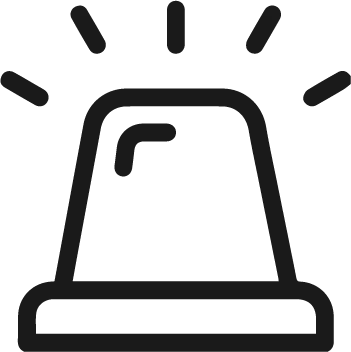 Les lumières stroboscopiques font partie des dispositifs de dissuasion du système de sécurité.